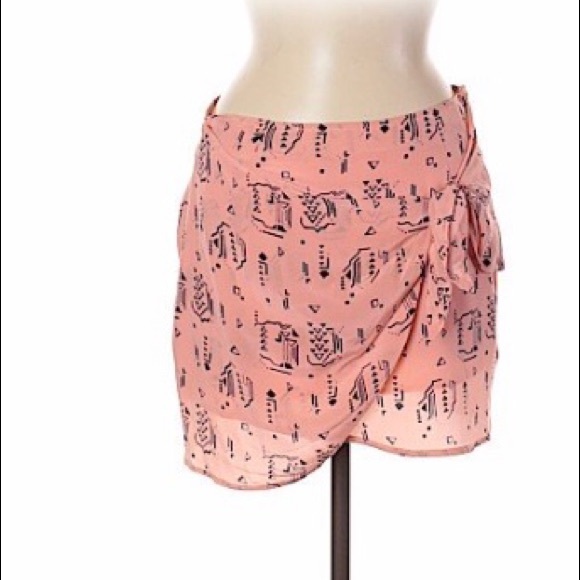 Pink Ecote Mini Skirt - Picture 1 of 7
